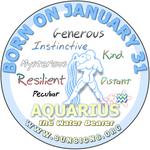 January 31 Aquarius Birthday Personality by SunSignsOnline