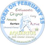 February 15 Aquarius Birthday Personality by SunSignsOnline