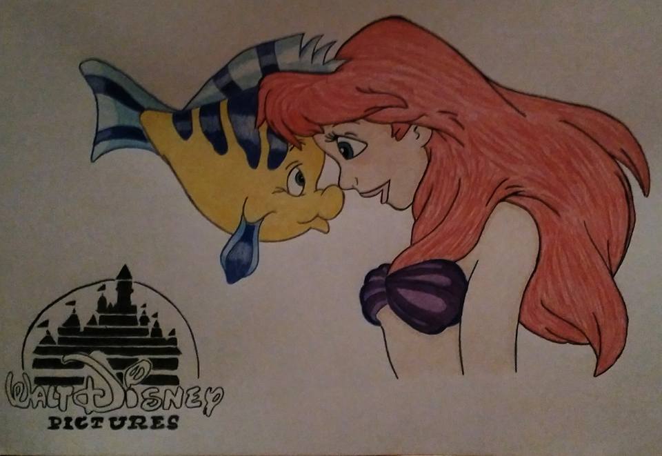 Ariel et Polochon  Disney princess pictures, Disney drawings, Mermaid  pictures