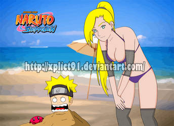 Beach Day with Ino and Naruto