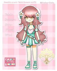 Genshin oc art -Tala's outfit Skin Floral Wind