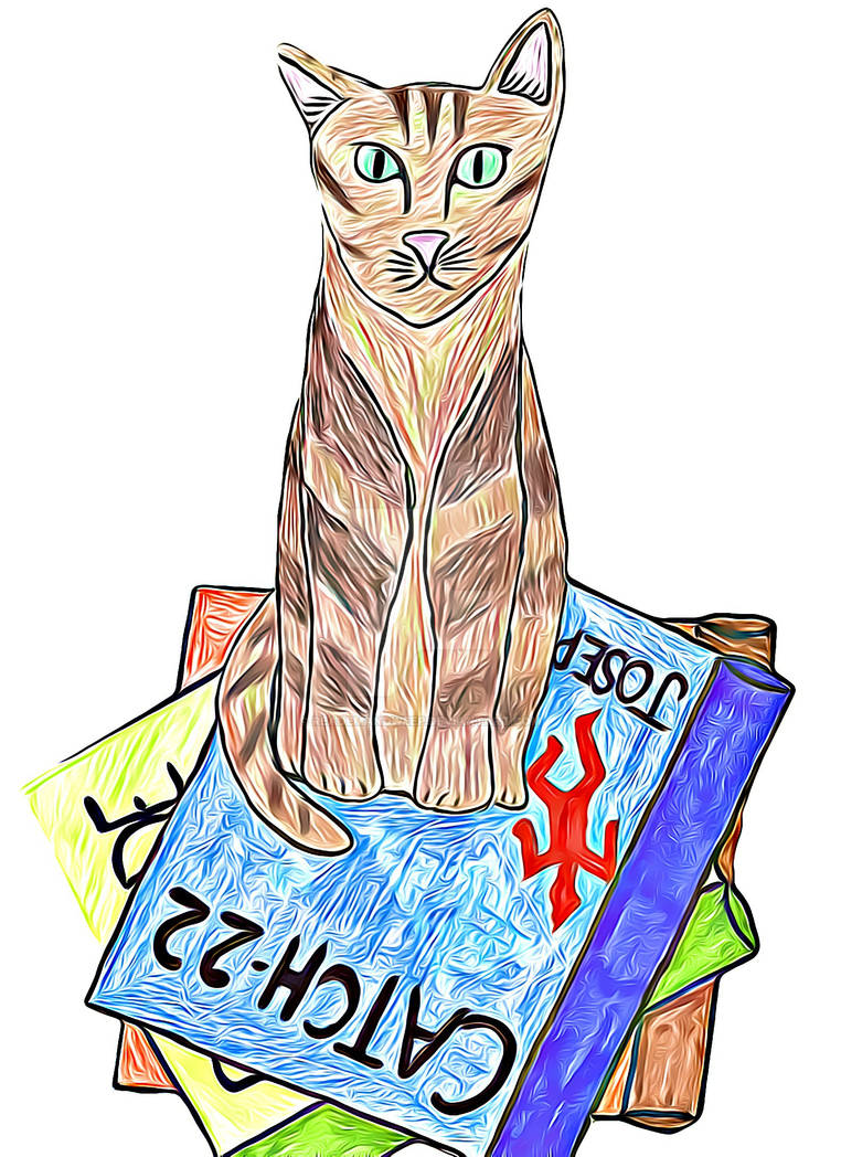 Library Cat by ReadEmAndWeep on DeviantArt