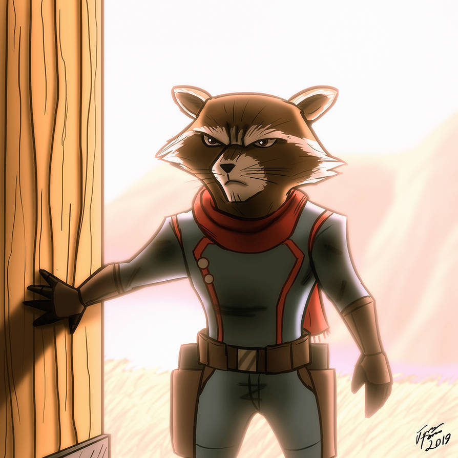 Jonathan The Racoon Rocket Raccoon by jonathanserrot on DeviantArt