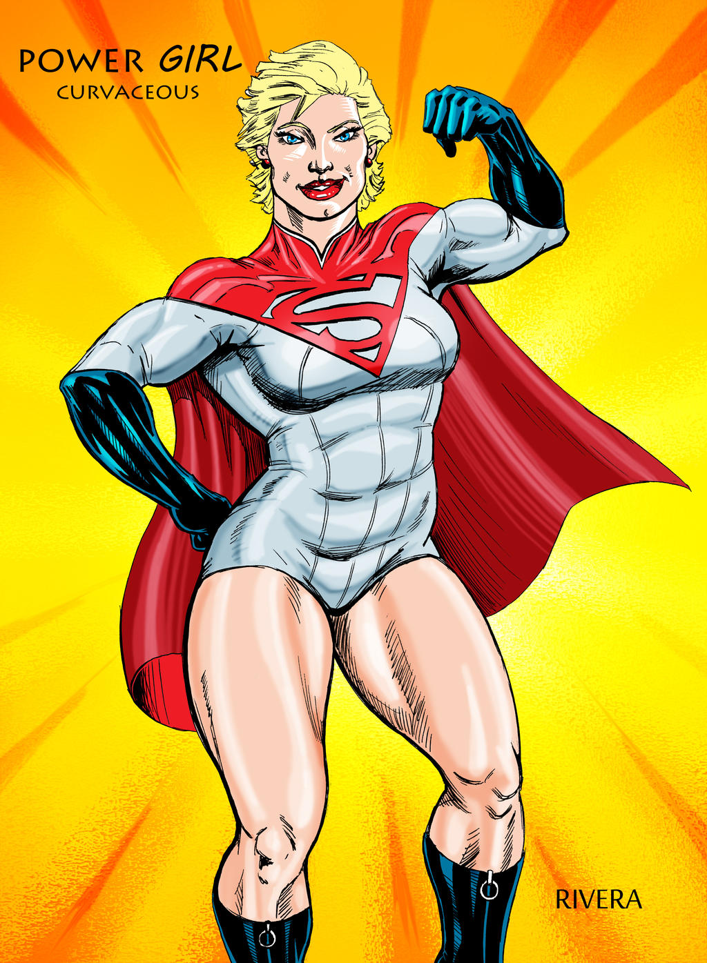 Curvaceous Power Girl