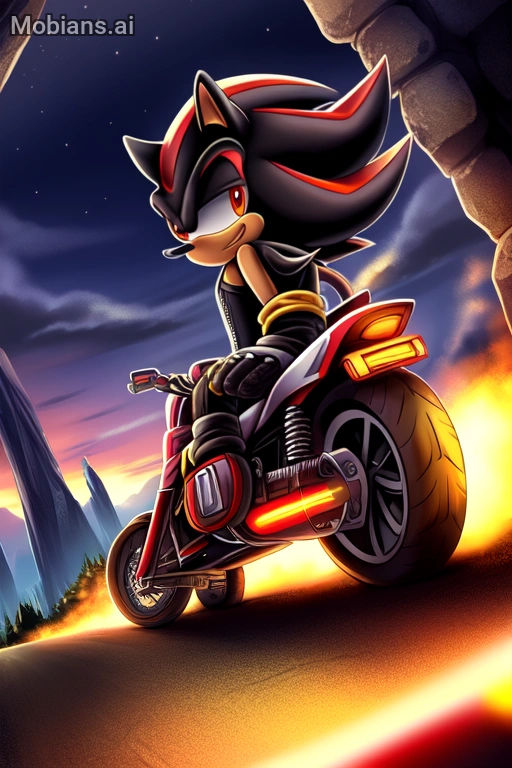 My Epic Shadow Riding a Motorcycle by KerrtheHedgehog1331 on DeviantArt