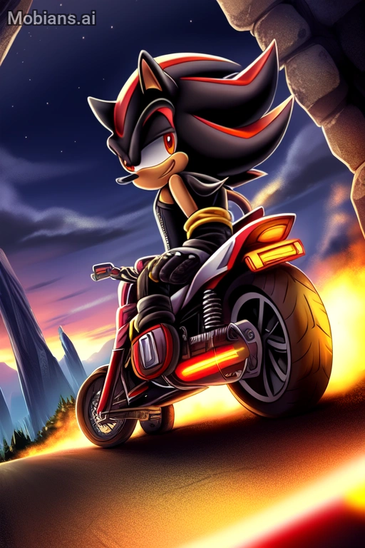 My Epic Shadow Riding a Motorcycle by KerrtheHedgehog1331 on DeviantArt