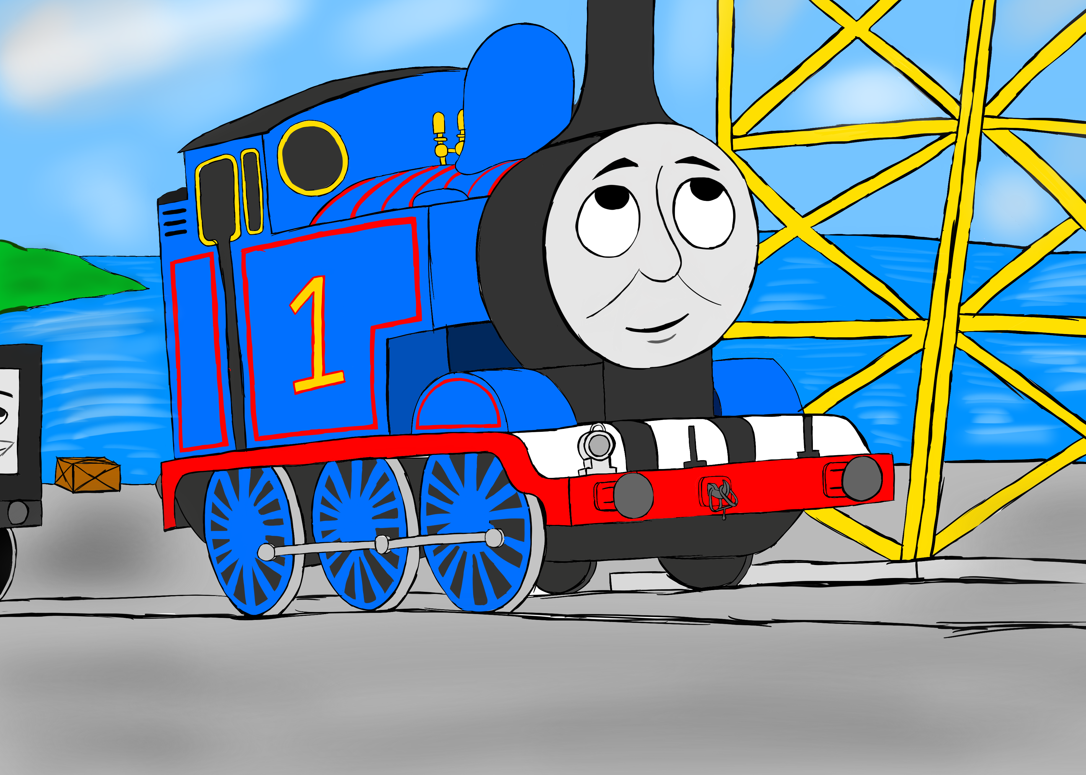Thomas Drawing Deviantart Thomas the Tank Engine (Artwork) by MidlandsEngine on DeviantArt