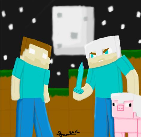 Herobrine vs Steve