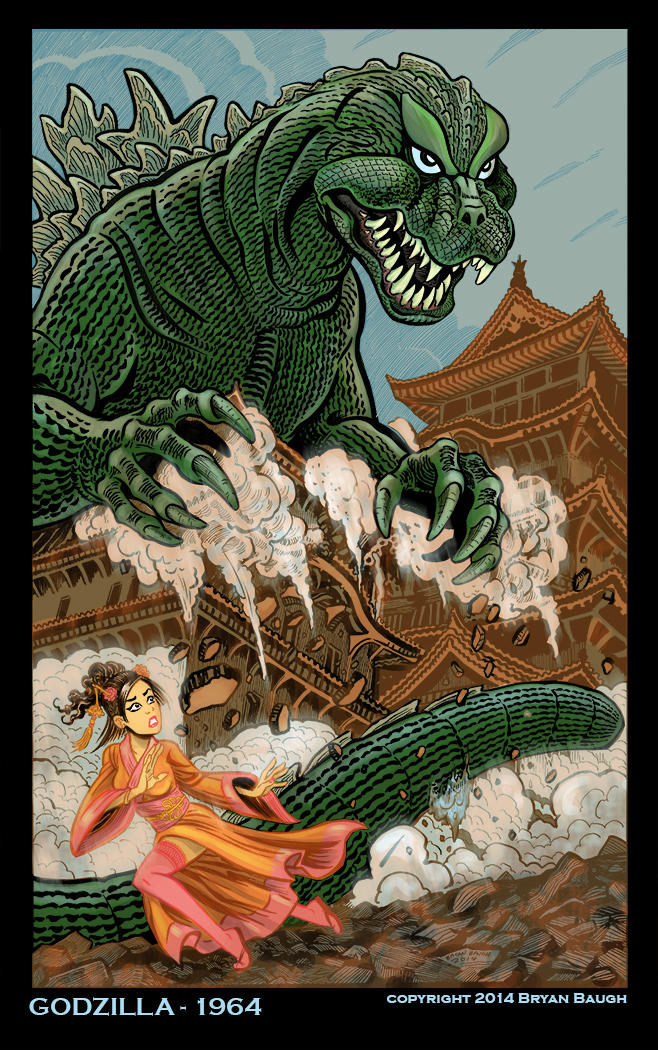 Godzilla 1964 by BryanBaugh