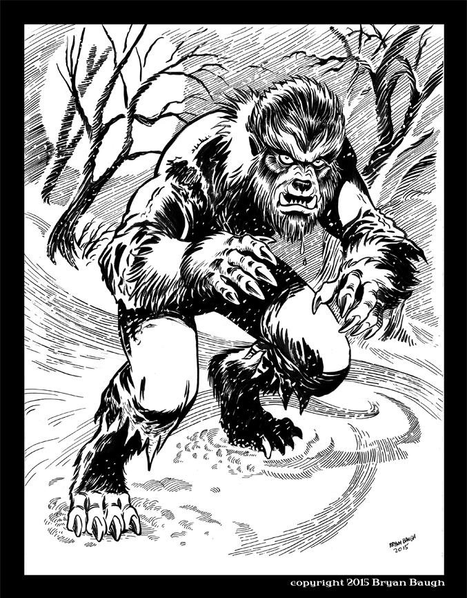 9x12 Winter Wolfman 2015 LR by BryanBaugh 9x12 Winter Wolfman 2015 LR by BryanBaugh
