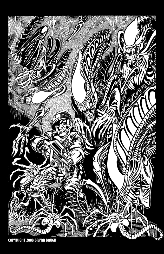 aliensBW by bryan baugh by BryanBaugh aliensBW by bryan baugh by BryanBaugh