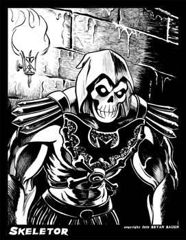 SKELETOR from Masters of the Universe B and W