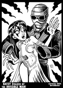 Batsy Stalked by The Invisible Man!