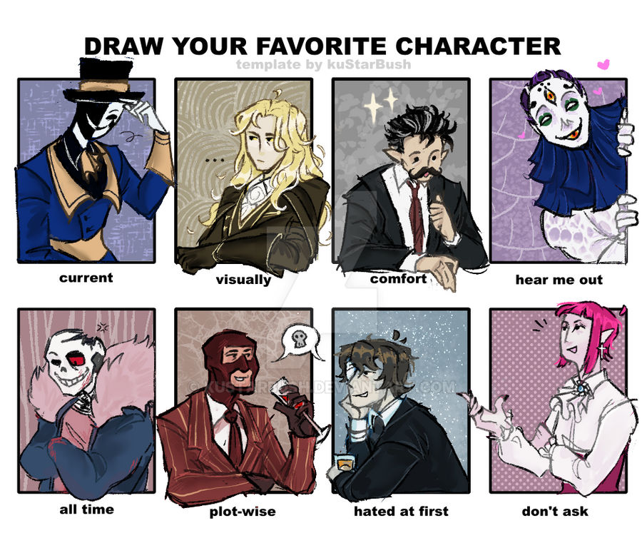 draw your favorite character by KuStarBush on DeviantArt