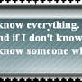 I Know Everything Stamp