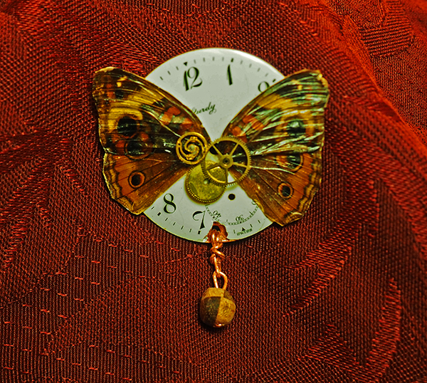 Steampunk Butterfly Pin