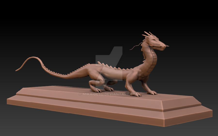 Chinese Dragon Zbrushed