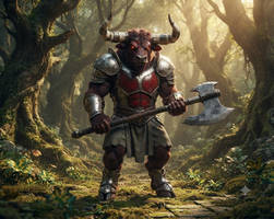 Minotaur armored axeman (AI)