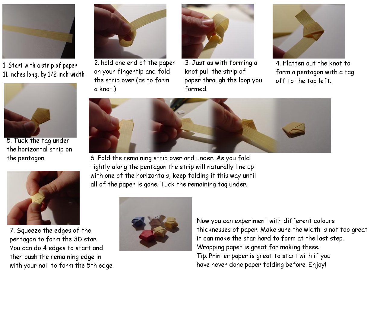 Paper Origami Stars TUTORIAL by carriephlyons on DeviantArt