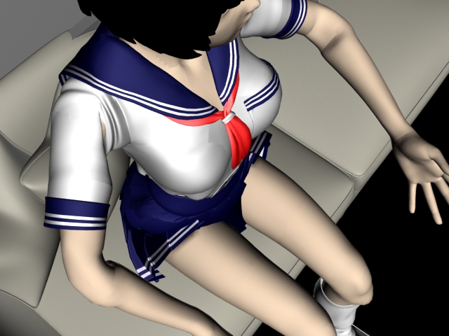 Manga Girl view 6.3dmax