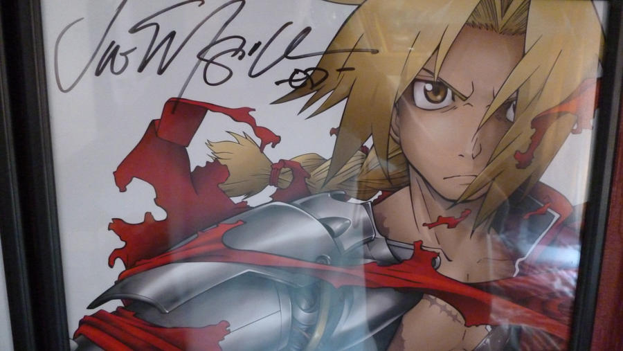 Signed artwork from Vic Mignogna