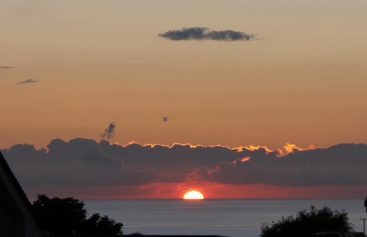 Sunset From New Quay South Wales (UK)