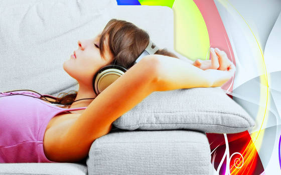 relaxing with music wallpaper