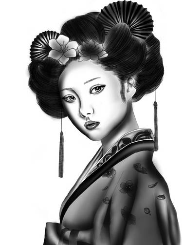 Geisha tattoo design