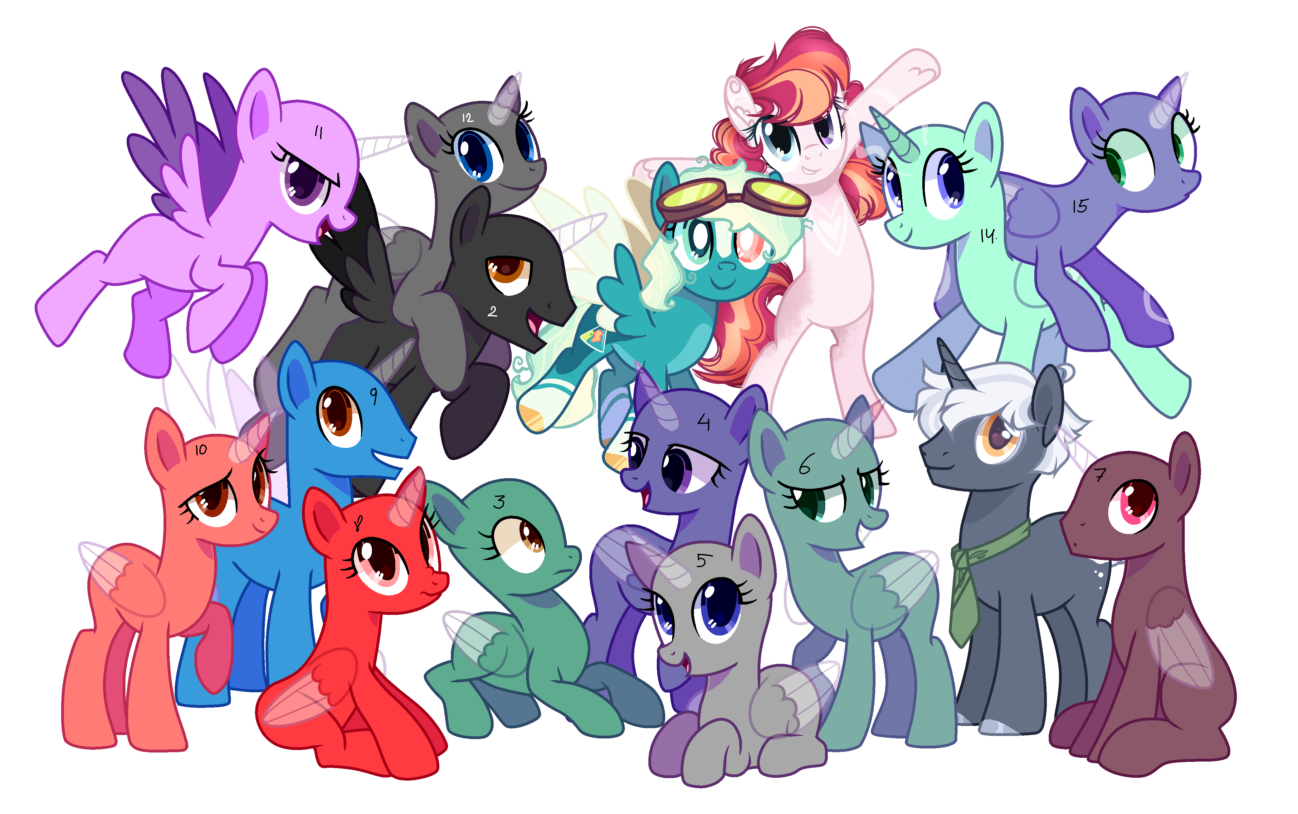 Mlp Vector Group MLP ~Next Gen Collab~ We are a big group by MagicConstellation on ...