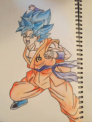 Super Saiyan Blue Goku Drawing