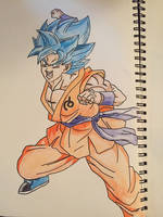 Super Saiyan Blue Goku Drawing