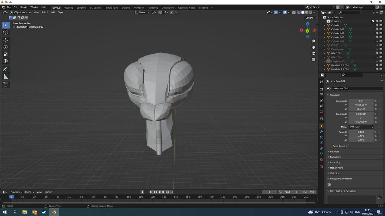 Humanoid Insect race head - Newer version 2 (WIP) by Waaarg26000 on ...
