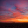 crescent moon sunset