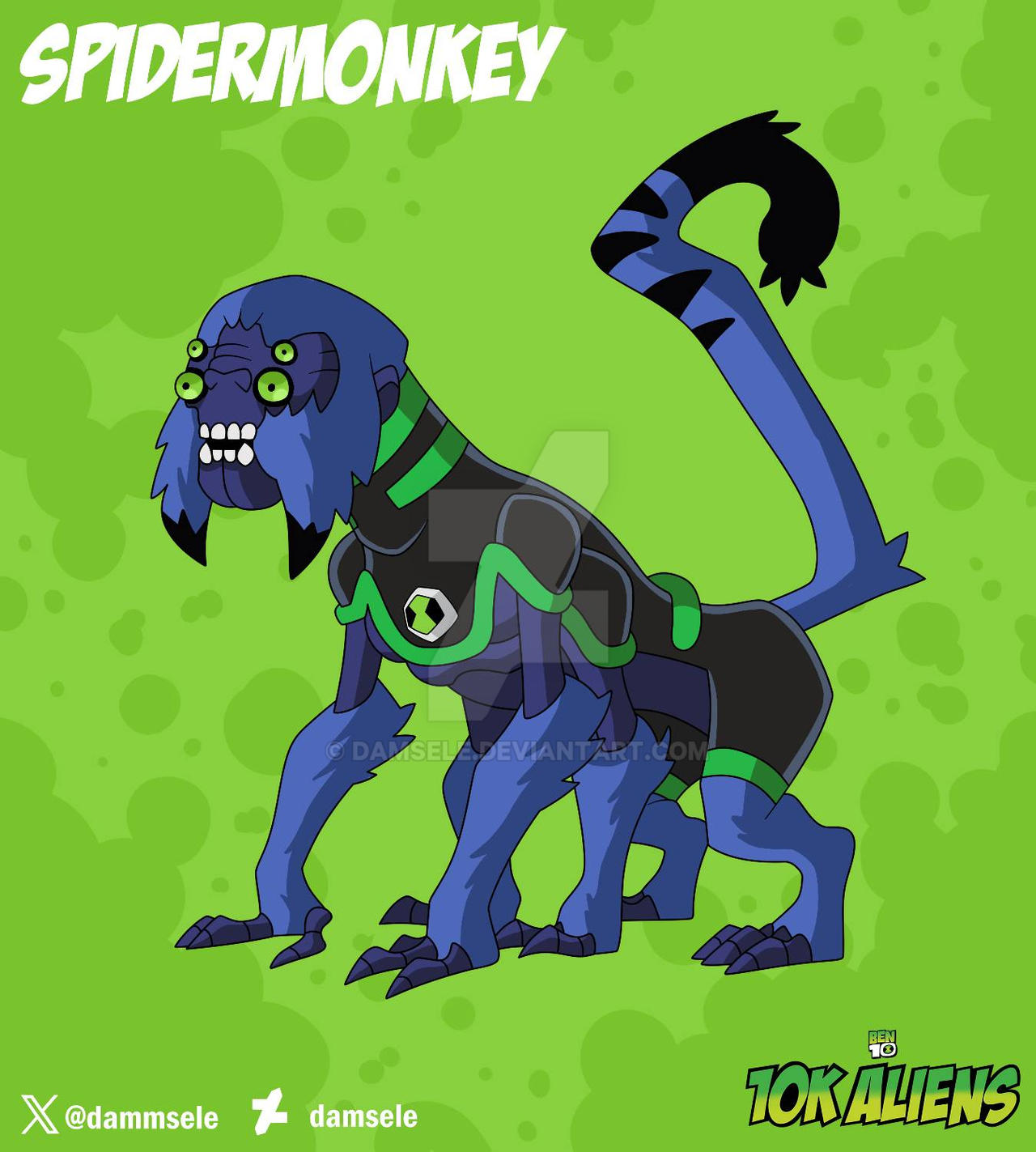 Spider Monkey Deviantart Spidermonkey (Redesign) by damsele on DeviantArt