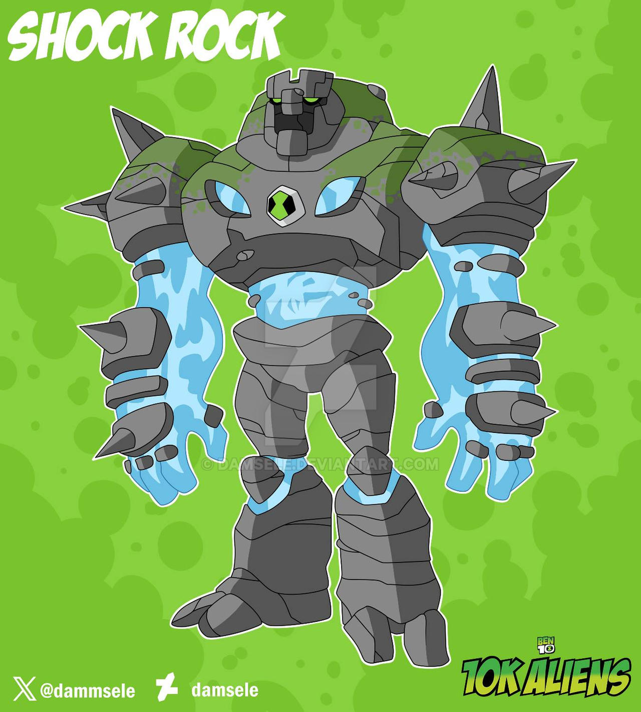 Shock Rocks Ft Shock Rock (Redesign) by damsele on DeviantArt