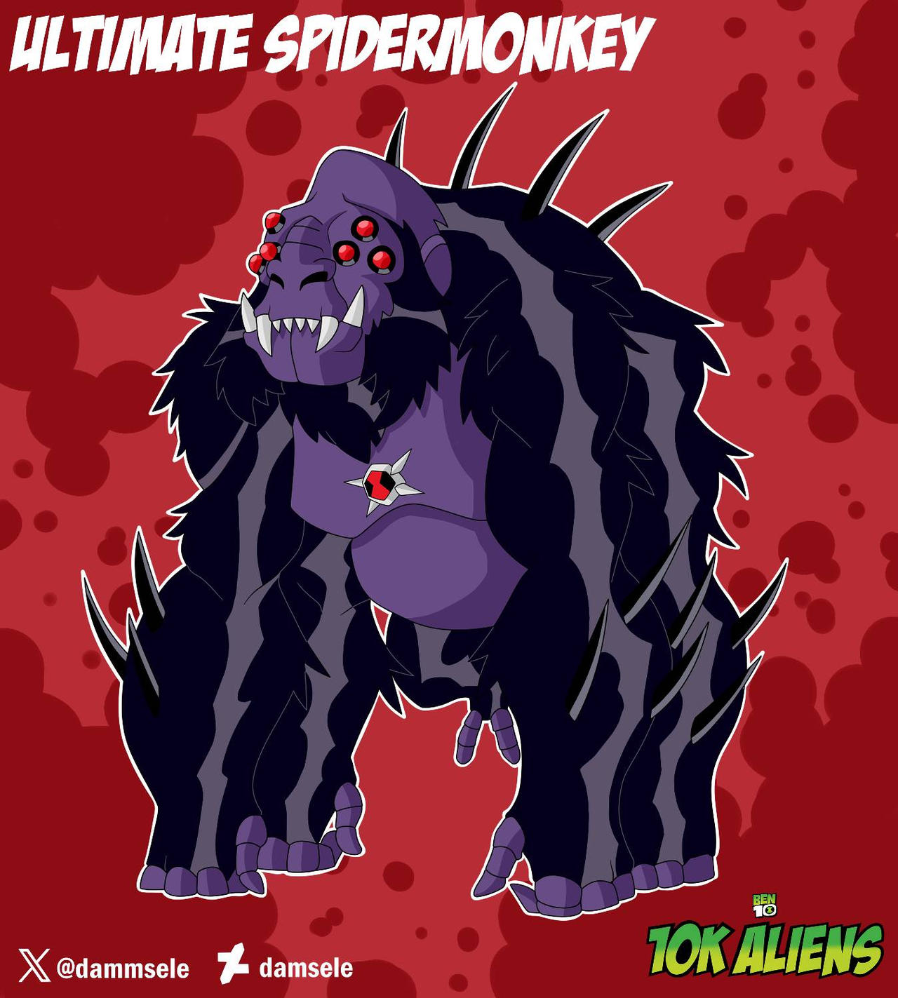 Spider Monkey Deviantart Ultimate Spidermonkey (Redesign) by damsele on DeviantArt