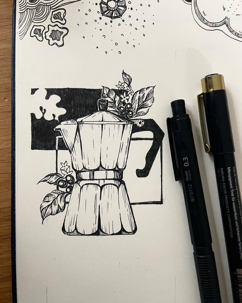 Moka pot tattoo design by JomoArin on DeviantArt
