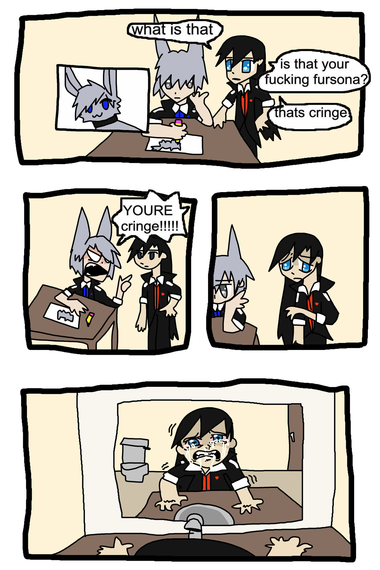 you are cringe meme by Leon-F-Q on DeviantArt