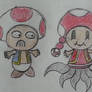 Toad and the tentacled Toadette