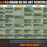 DRAW OR DIE ART CALENDAR