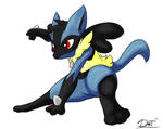 Lucario- My jam right here by DewwyDarts