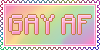 Gay AF Stamp