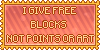 I Give Free Blocks Stamp