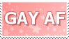 Gay AF Stamp by DominickLuhr