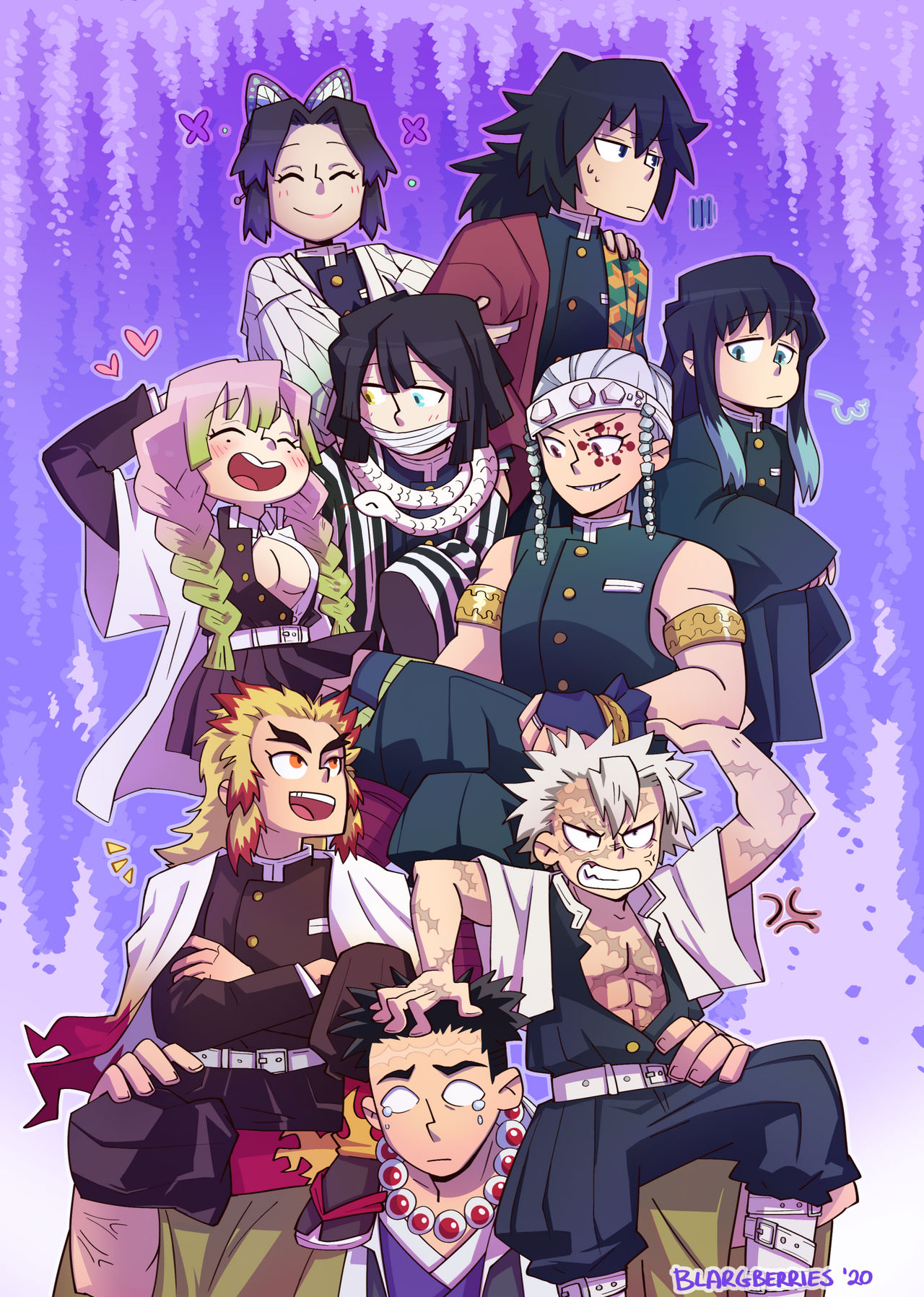 The Hashiras by blargberries on DeviantArt
