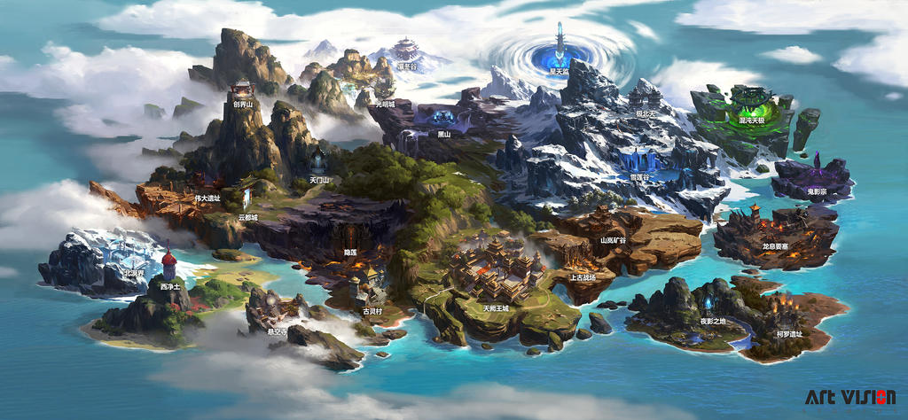 one of Net Ease game Map by dawnpu on DeviantArt