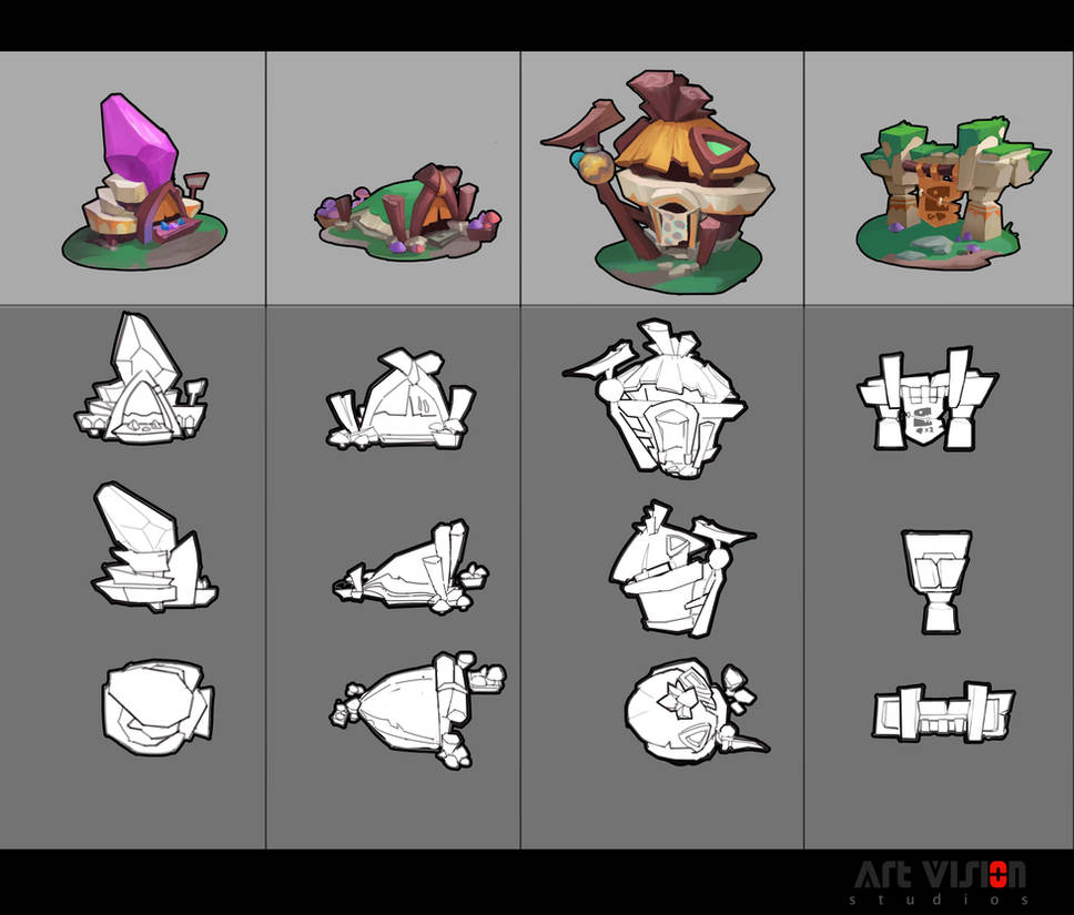 Cartoon objects design by dawnpu on DeviantArt