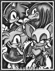 Sonic x Amy | Knuckles x Rouge