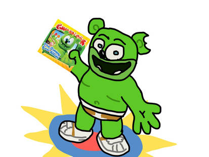Crazy Frog biting Gummy Bear!! by poyo20 on DeviantArt