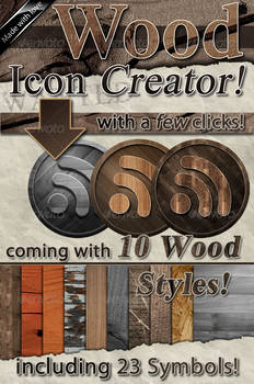 Wood Icon Creator and Set